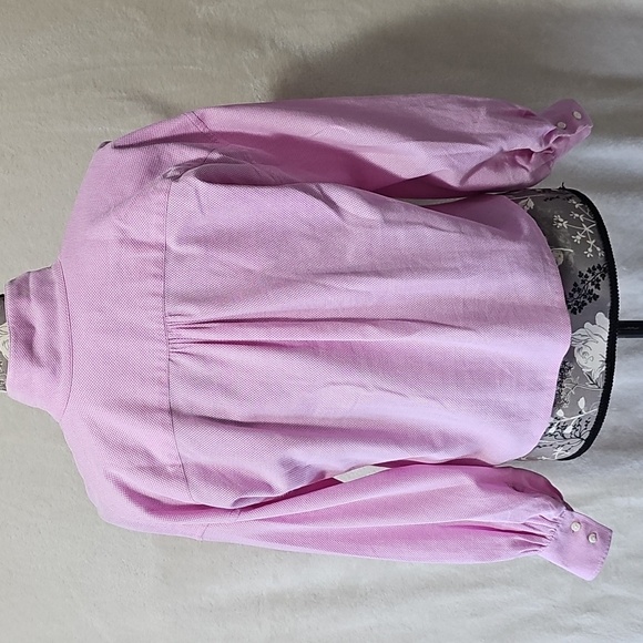 Ann Mashburn Anaya Popover Shirt Pink Cropped Sz. XS - Picture 4 of 7
